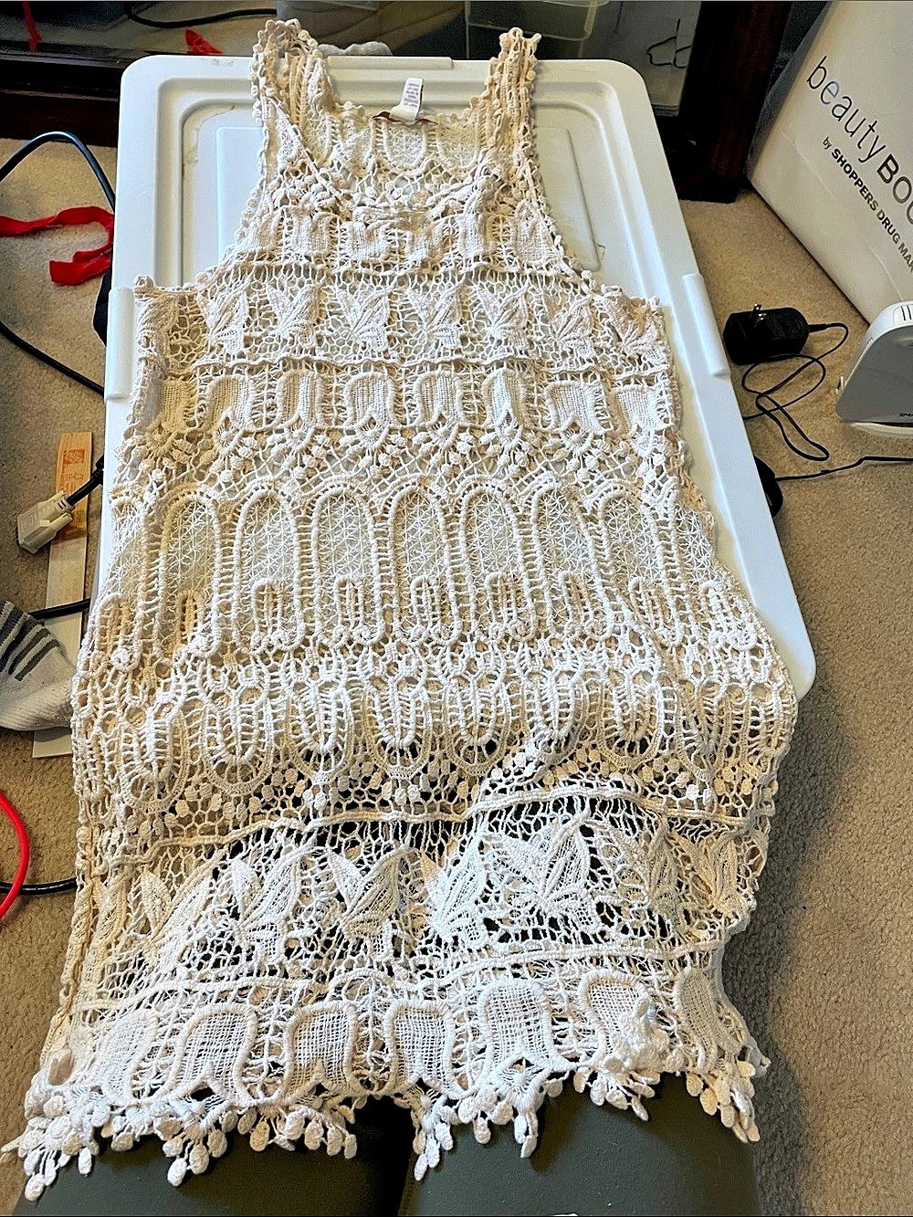 Forever 21 Crochet beach cover up